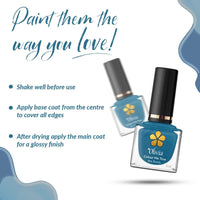 Olivia Nail Paint for Glossy Finish - 5ml (13 Ocean Eyes)