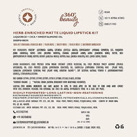 Just Herbs Ayurvedic Liquid Lipstick Kit Set of 5 with Long Lasting Matte Finish, Hydrating & Lightweight Lip Colour, Deeps & Reds - Paraben & Silicon Free - 5 ml