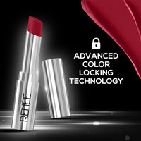 RENEE Matte Lock Lipstick - Rock, Moisturizing, Long Lasting & Weightless Formula, Intense Color Pay Off with Ultra-Matte Finish, Enriched with Avocado oil, Vitamin E, D & Beta-Carotene, 3.5 Gm