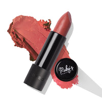 Ruby's Organics Semi-Matte Lipstick for Women All Indian Tones- Highly Pigmented, Moisturizing, Non Drying, Lightweight and Long Lasting- Lip Makeup, Synthetic Chemical Free- Nude Bare, 3.7g