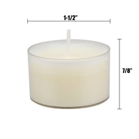 Stonebriar Bulk 96 Unscented Smokeless Long Burning Clear Cup Tea Light Candles with 8 Hour Extended Burn Time (Pack of 6, 576 Count Total) 6 packs of 96, 576 Total