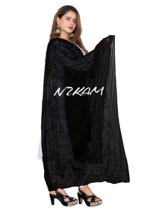 NZKAM Women's  Embroidery Chiffon Aari Work Dupatta | Ethinic Dupattas for Girls