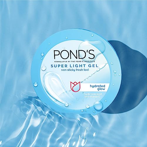 Pond's Super Light Gel Oil Free Moisturiser With Hyaluronic Acid + Vitamin E, 200 ML (Pack of 2)