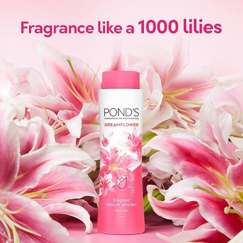 POND'S Dreamflower Fragrant Talc Powder with Vitamin B3, Pack of 1, 100gm