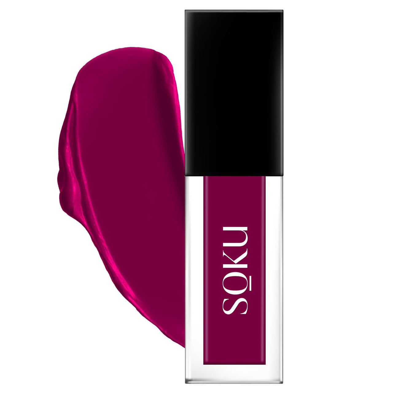SOKU Always Kissable Long-Lasting Matte Liquid Lipsticks for Women Waterproof, Smudge-Proof | Lightweight Vegan Formula with Vitamin E | Smooth Application, Rich Colour (Violet Vixen-07) - 4.5 ml