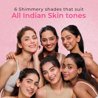 Just herbs Halo Glow Drop Blush Mango Butter + Rice Starch, Weightless Creamy Liquid Blush 10 ml (What A Melon)