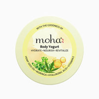 moha: Body Yogurt with Vitamin E, Hemp Seed oil, Moringa & Hyaluronic Acid provides instant Hydration I Lightweight & fast-absorbing formula – 250gm