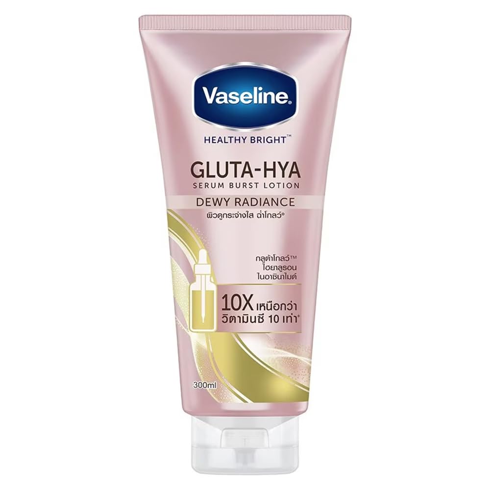 Vaseline Healthy Bright Gluta Hya Serum Burst Lotion Dewy Radiance 300 Ml.