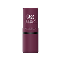 Beauty Berry Soft & Matte Lipstick | Moisturizing & Non Drying Formula with Velvet Matte Finish | Highly Pigmented and Lightweight Lipstick for Women (Mauve, 4g)