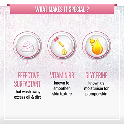 Lakmé Perfect Radiance Brightening Facewash with 98% Pure Niacinamide Complex | For Glowing Skin with Glycerin | Known to Reduce Pigmentation | 50gm