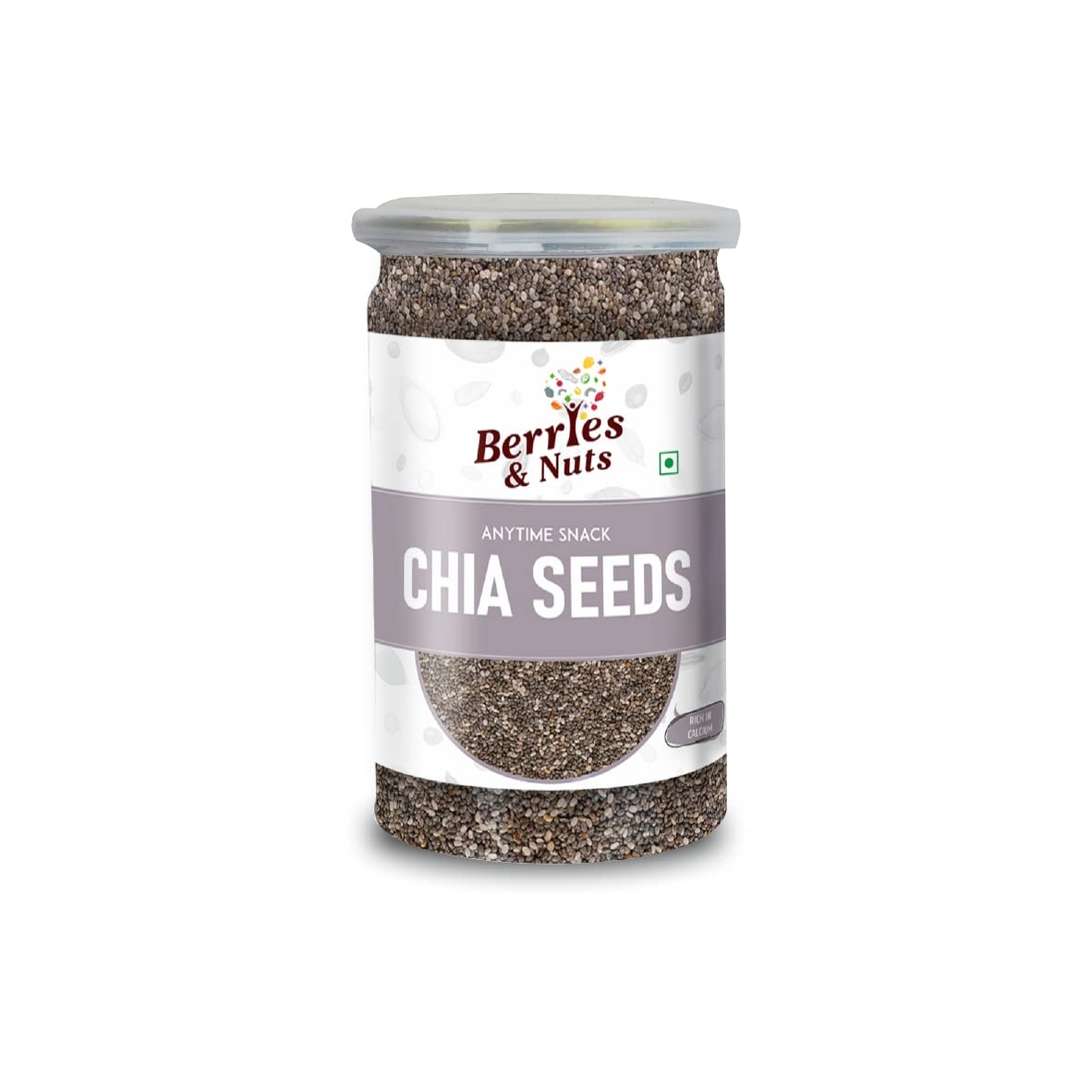 Berries And Nuts Premium Raw Chia Seeds | 250 Grams | 1 Bottle of 250 Grams