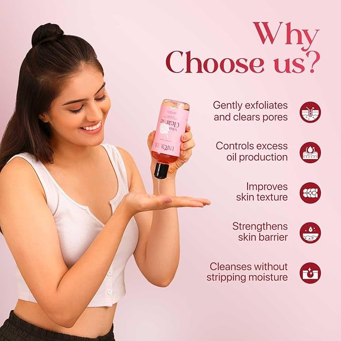 Uniqura 1% Salicylic Acid Body Wash Value Pack for Body Acne,Bumpy and Strawberry Skin,Helps To Cleanses and Smoothens Uneven Texture,Prevents Dry & Rough Skin, Shower Gel For Men & Women (300ml Each)