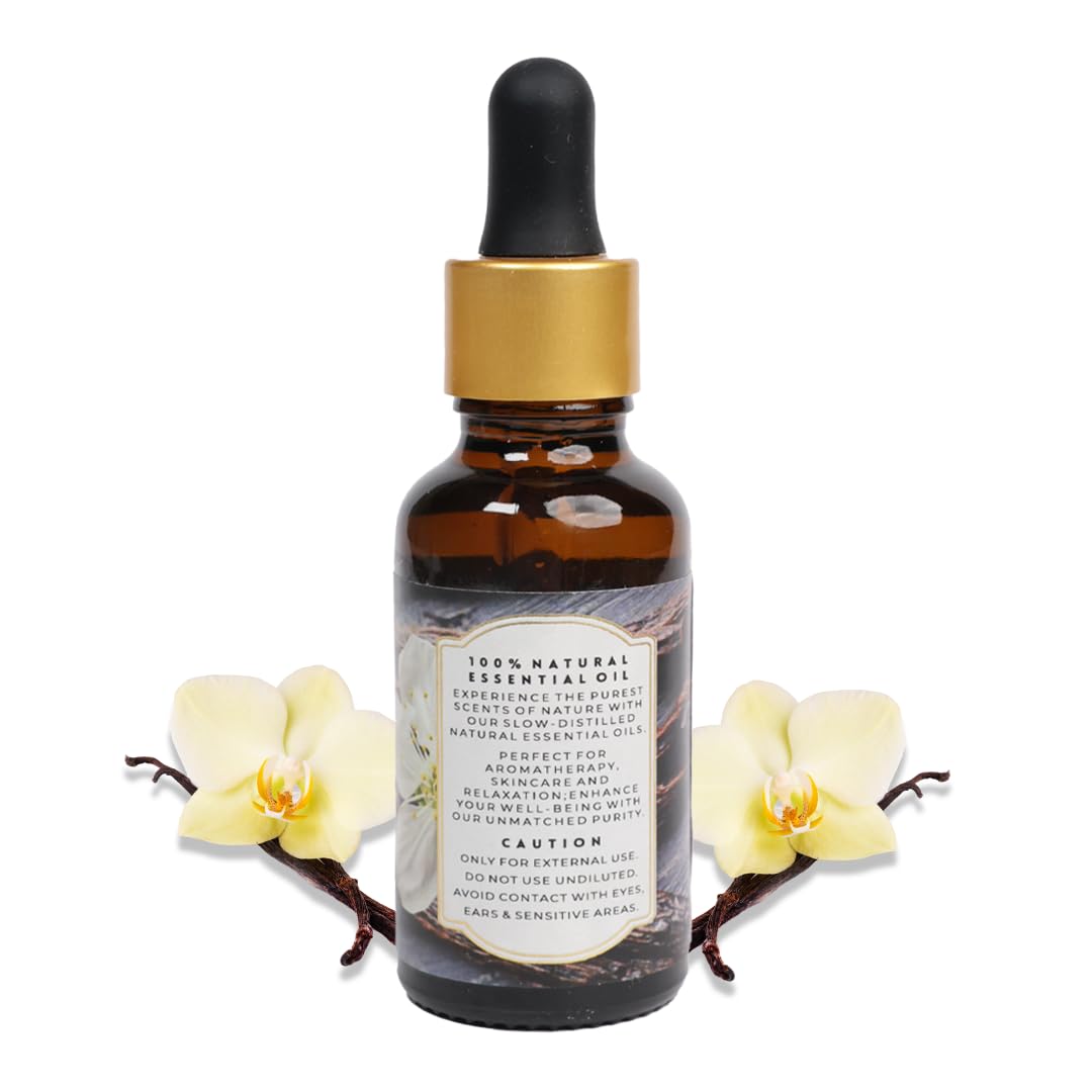 Luxurious VANILLA Essential Oil |Therapeutic Grade|Organic & Natural | Ultra Premium and Concentrated Essential Oil for Home, Diffusers, Skin, Aromatherapy, Bath, Massage,Humidifiers, Soap and Candle making| 30 ml