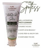 PURE AATMAN Face Cleanser with Micro Exfolaitor Face Scrub for Men & Women Face Scrub For Normal to Dry Skin + Face Cleanser (Combo Pack Of -2)