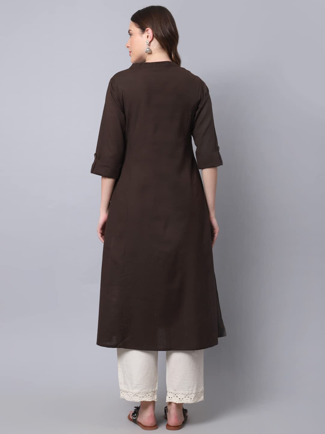 Pistaa's  Women Cotton Printed Cut Regular Kurta