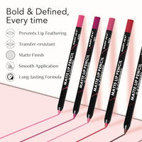 Mary Jo K Matte Lip Pencil H.D Finishing - Cardine Red | Ultra-Pigmented | Non-Drying