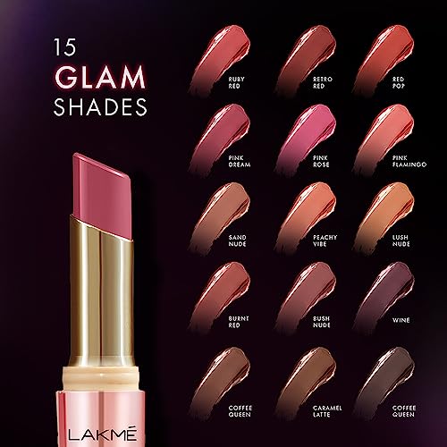 LAKMÉ Glossy Lipstick Pink (High-Shine Finish)