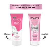 POND's Bright Beauty Anti-Dullness & Brightening Facewash With Niacinamide | For Glass-Skin Like Shine And With 4X Visibly Brighter Skin, 100Gm (Pack of 2)