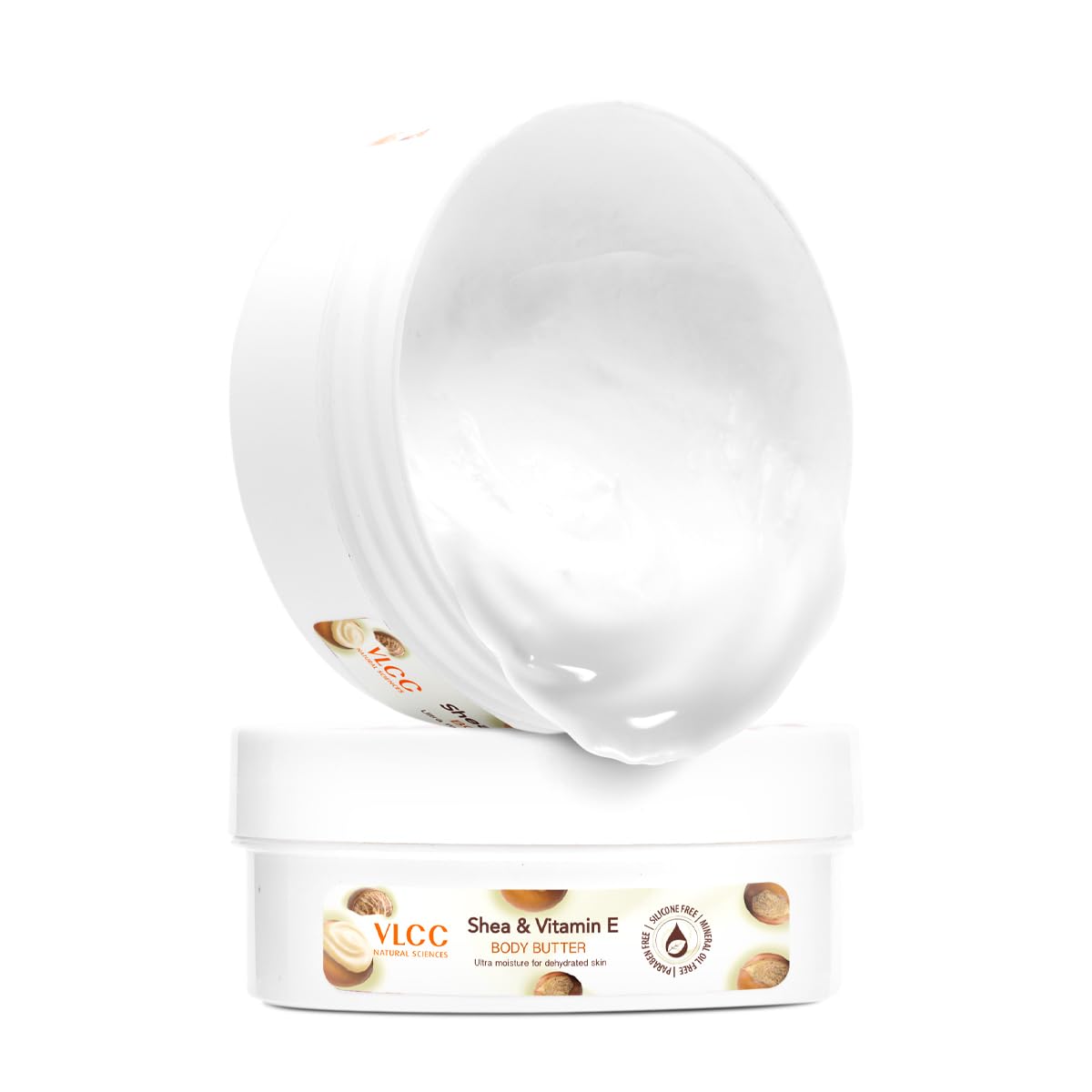 VLCC Shea & Vitamin E Body Butter - 200g | With Shea Butter, and Vitamin E and Antioxidants | Moisturizes Dehydrated Skin, Maintains Skin’s Oil Balance