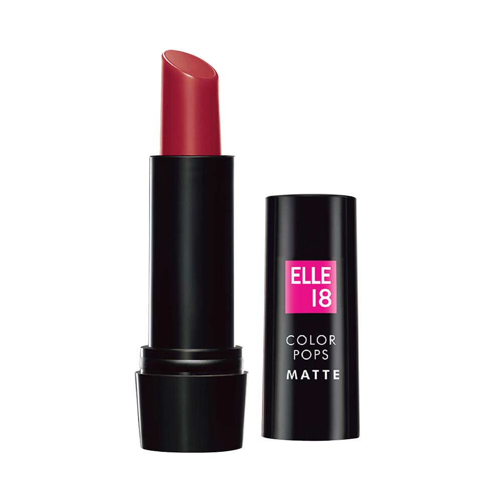 Elle 18 Color Pop Matte Lip Color, R33, Code Red, 4.3g & Lipstick Red Wave (Matte)