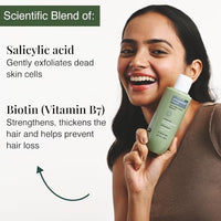 Bare Anatomy Anti Dandruff Shampoo | Reduces Upto 100% Dandruff & Strengthens Hair | With Salicylic Acid & Biotin | Paraben & Sulphate Free | All Hair Types | Women & Men | 250ml (Pack of 2)