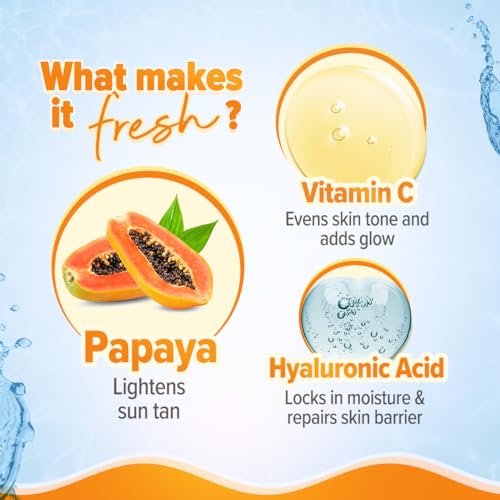 Aqualogica Glow+ Dewy Sunscreen SPF 50 PA++++ with Papaya & Vitamin C | For Dry, Sensitive, Oily & Combination Skin | UVA/B & Blue Light Protection | Travel Friendly | For Men & Women | 30g