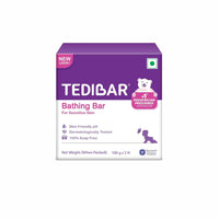 Tedibar Rich Moisturising Baby Body Wash 250ml with Skin Friendly PH with Tedibar Moisturising Baby Bathing Bar 100gx2 (Pack of 1)|100% Soap Free | Dermatologically TestedMoisturising Bar