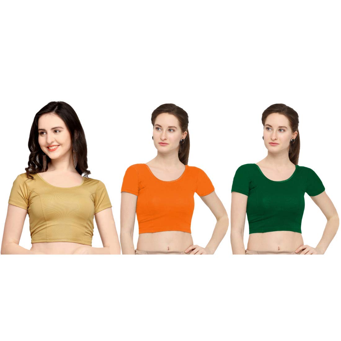 Life Win Stretchable Blouse 28 to 46 Size Cotton Lycra for Women