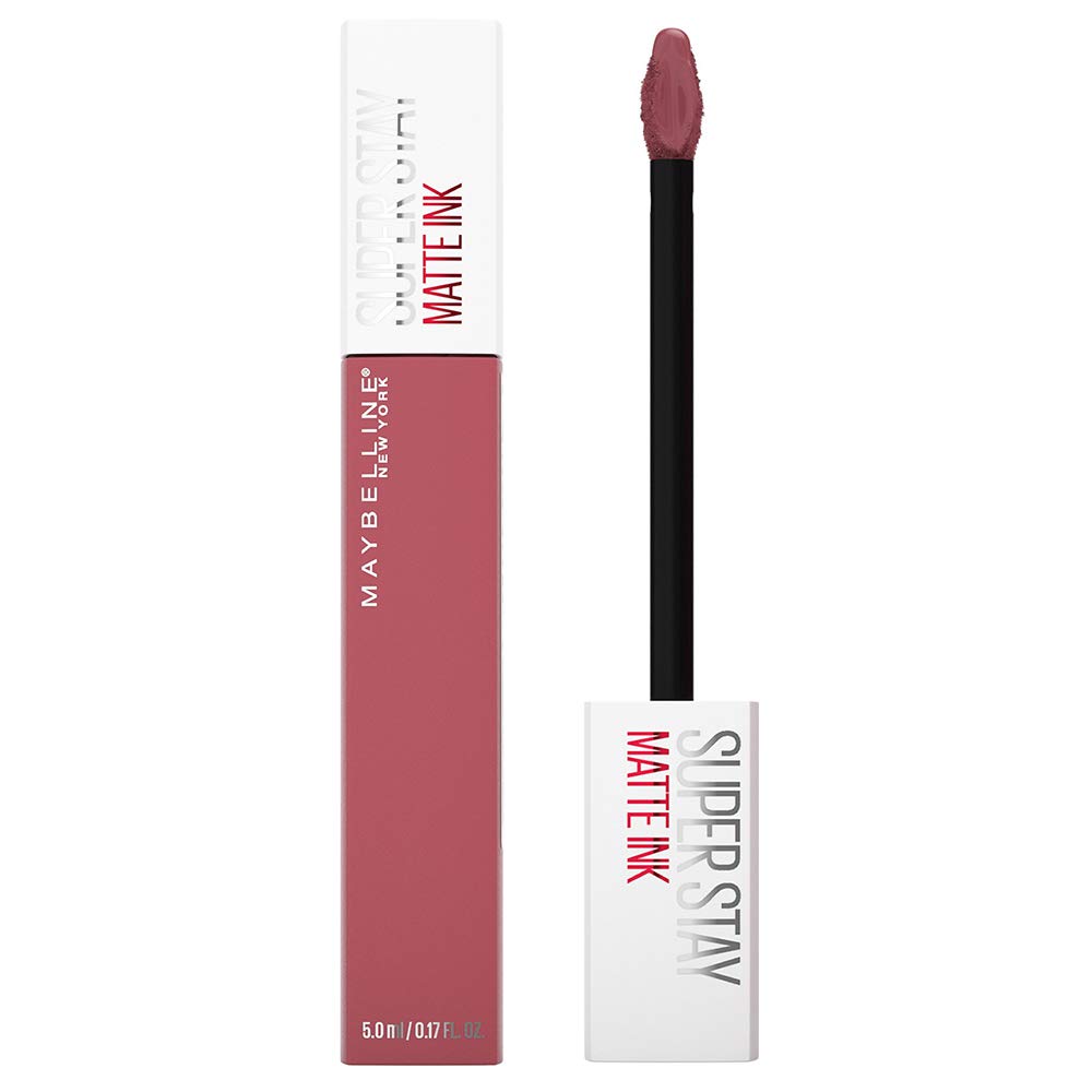 Maybelline New York Super Stay Matte Ink Liquid Lipstick, Ringleader, 5g and Maybelline New York Super Stay Matte Ink Liquid Lipstick, 80 Ruler, 5ml
