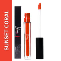 Bloom Beauty Liquid Lipstick, Velvet Matte Finish, Lightweight & Hydrating | Long-Lasting Wear, (Sunset Coral)