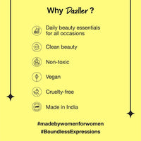 Dazller Hi-Def Eyeliner|Velvet Matte|Water-Resistant|Smudge-Proof|Long Stay|Single Stroke|Precise Application|Black|1.1gram, Gel