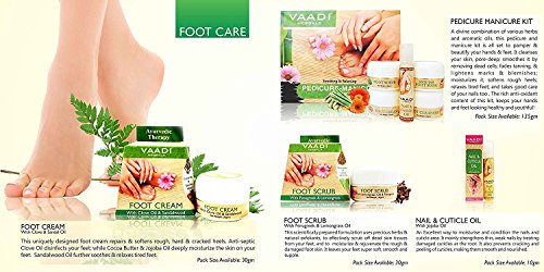 Vaadi Herbals Elbow Foot Knee Scrub Soap with Almond and Walnut Scrub, 75g x 3 and Vaadi Herbals Super Value Luxurious Saffron Skin Whitening Therapy Soap, 75g (Pack Of 6)