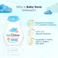 Baby Dove Rich Moisture Baby Lotion 200 ml, No Tears Baby Shampoo 200ml and Hair to Toe Baby Wash 200 ml, Hypoallergenic, No Sulphates, No Parabens