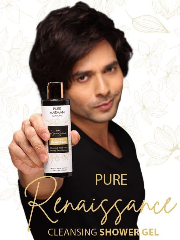 PURE AATMAN | shower gel with deep nourishment and refreshing | paraben free | sulphate free | 200ml