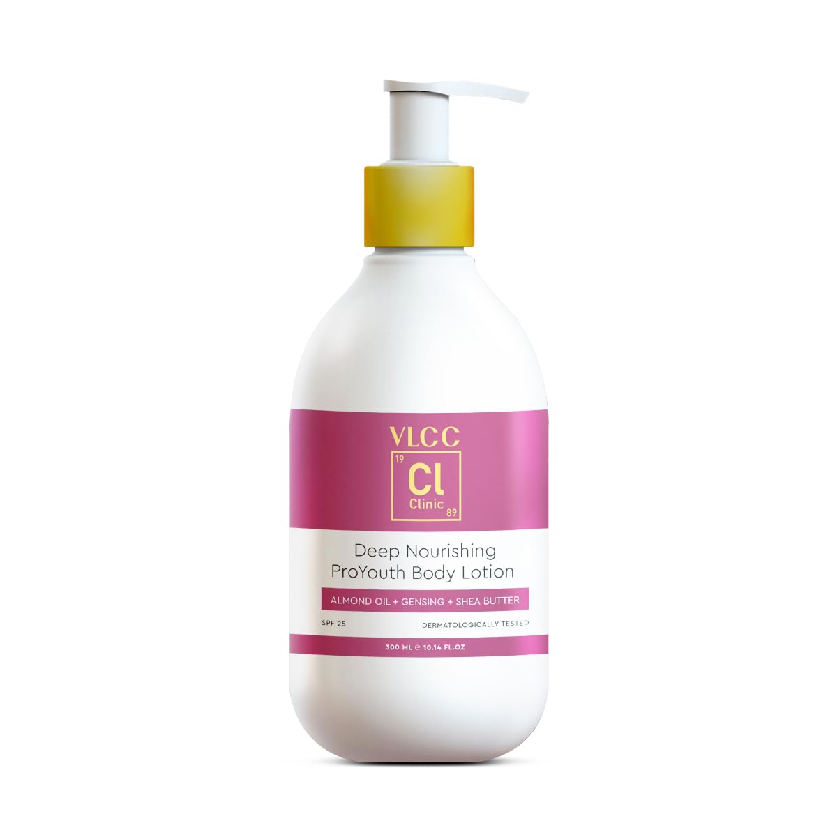 VLCC Clinic Deep Nourishing ProYouth Body Lotion SPF 25-300ml | UV Protect Body lotion with Almond Oil, Olive Oil, & Shea Butter | Intensely Moisturizing | Skin Firming | SPF Protection