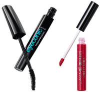 Lakmé Eyeconic Lash Curling Mascara For Eyelash Volume, Smudge Proof, Water Proof, Black, 9 ml & Lakmé Forever Matte Liquid Lip Colour, Red Revival, 5.6 ml