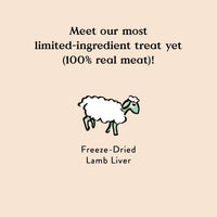 Bocces Bakery Freeze Dried Lamb Liver Treats for Dogs - All-Natural, Freeze-Dried Treats Made with One Ingredient, Made in the USA, 3 oz