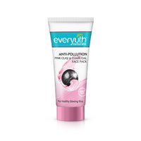 Everyuth Naturals Anti Pollution Pink Clay & Charcoal Face Pack 100g