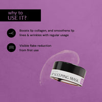 Deconstruct Lip Mask | Collagen And Peptide Lip Sleeping Mask For Dry Lips | For Women And Men | 8Gm,Clear