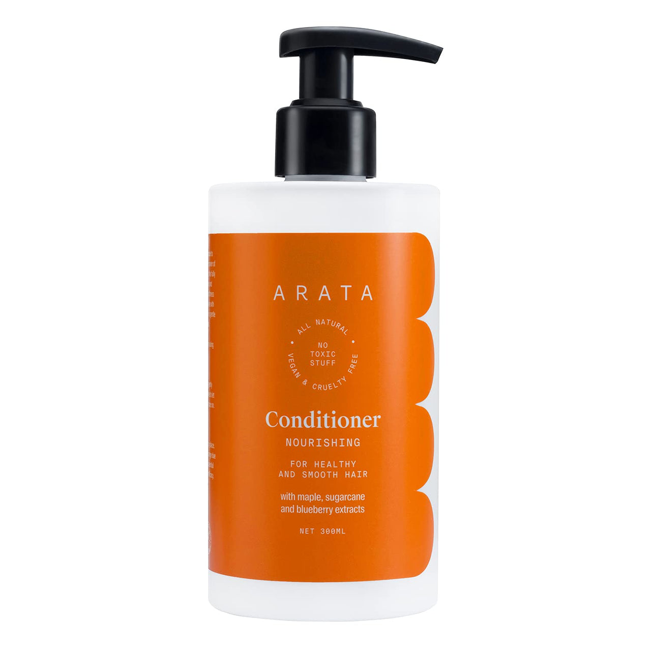 Arata Paraben & Silicon Free Hair Conditioner -300 Ml | With Maple, Sugarcane & Blueberry Extracts | Vegan & Cruelty-Free for Healthy & Smooth Hair | For Women & Men