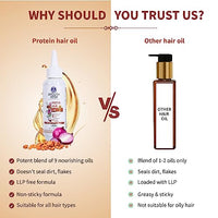 Ayouthveda Protein Hair Oil For Healthy Hair | Blend of Essential Oil & 12 Herbal Extracts (Pack of 2-100ml each)