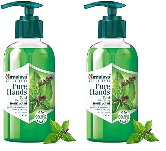 Himalaya Pure Hands Purifying Tulsi Hand Wash Pump 250 ml (Pack of 2)