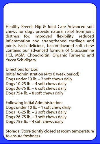 Healthy Breeds Pit Bull Hip and Joint Care 120 Count Pit Bull, White