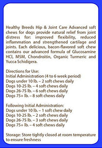 Healthy Breeds Pit Bull Hip and Joint Care 120 Count Pit Bull, White