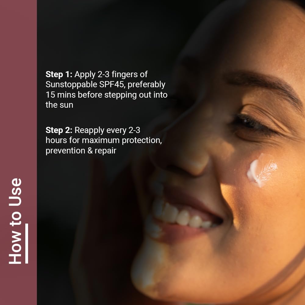 Neude SPF 45 Sunscreen 50 ml PA+++ No White Cast with Milk, Zinc Oxide and Avocado Oil, Broad-Spectrum Daily Moisturizer for Men and Women Blue Light Protection Repairing Paraben-Free