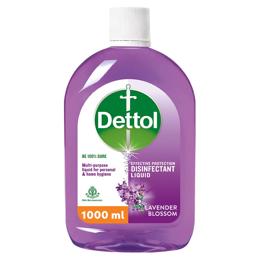 Dettol Liquid Disinfectant for Floor Cleaner, Surface Disinfection, Personal Hygiene (Lavender Blossom, 1L) & Body Wash and Shower Gel for Women and Men, Refresh - 250ml