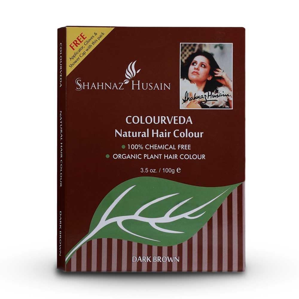 Shahnaz Husain Colourveda | Natural Hair Colour | 100% Chemical Free | Dark Brown | 100g