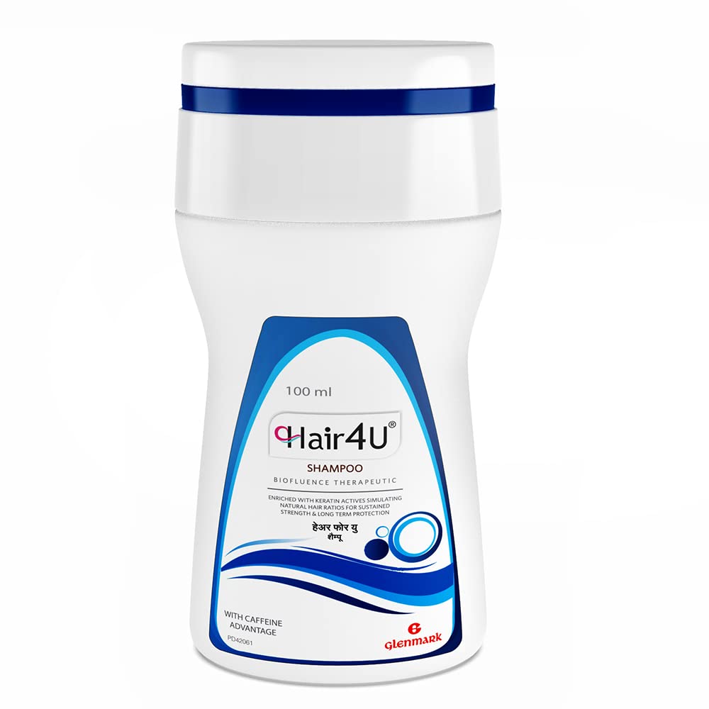 Hair4U Biofluence Therapeutic Shampoo, 100 ml for Hairfall Control |Strength and Longterm Protection | Enriched with Keratin Actives | Niacinamide | Caffeine Advantage
