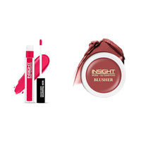 Insight Cosmetics Insight Non Transfer Liquid Lipstick 24 Hrs Waterproof Matte Texture Smudge Proof True Color Long Wear, 6ml(LG39-01) Crème Blusher, Face Makeup, Caramel Eclair, 3.5 gm(B-02=06)