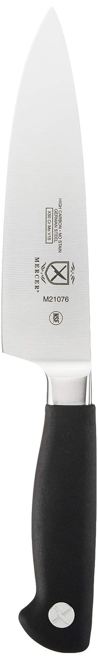 Mercer Culinary M21076 Genesis 6-Inch Short Bolster Chef's  Knife, Black 6